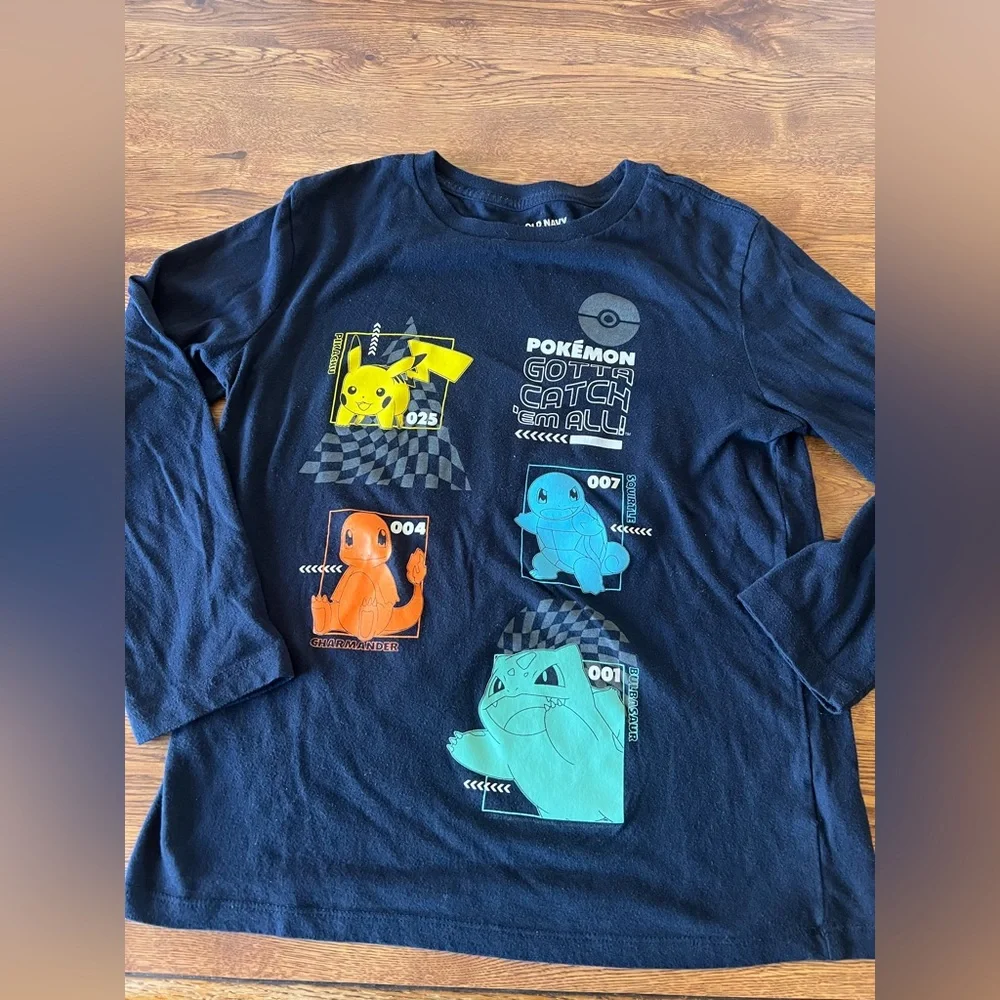 Kids Old Navy Pokemon Long Sleeve T-Shirt Size Large